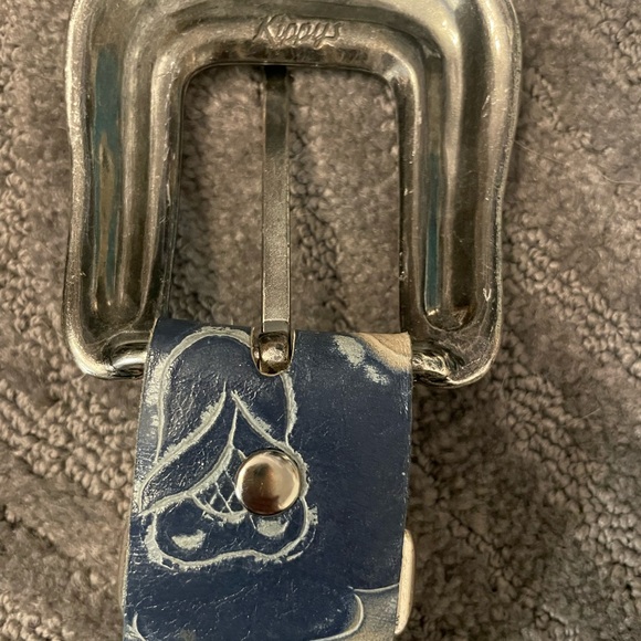 Kippys belt. Leather with Swarovski crystals. Beautiful blues very unique! - Picture 5 of 8